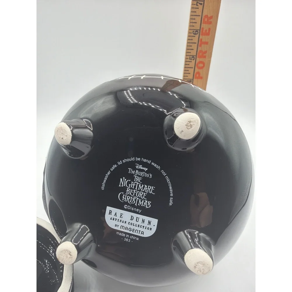 Rae Dunn Disney Nightmare Before Christmas BEWARE Jack Skellington Cauldron
